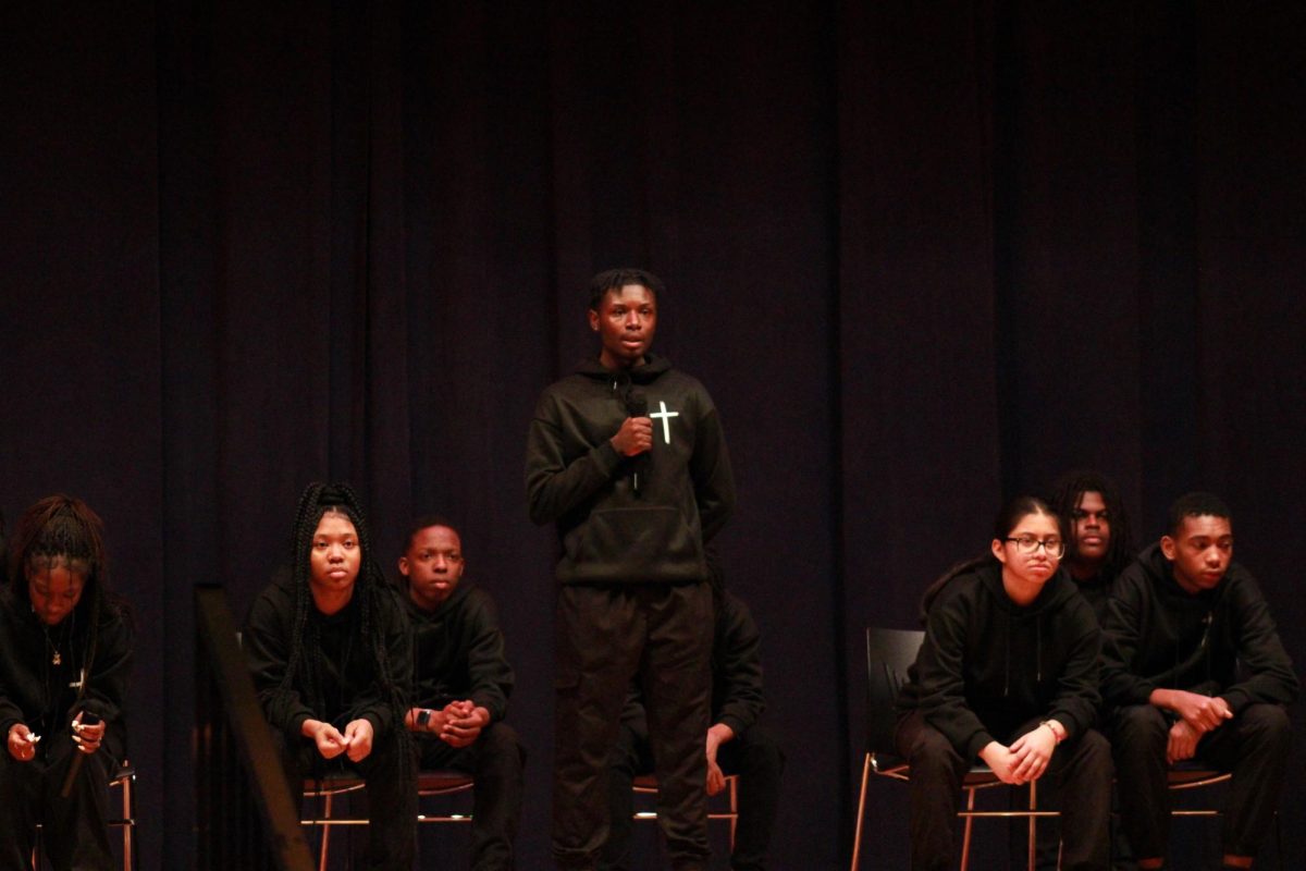 Photos from Black History Assembly February 2024 by Ms. Martins photography students: Edmar Gomez, Alexis Salazar-Gomez, and Angel Herrera