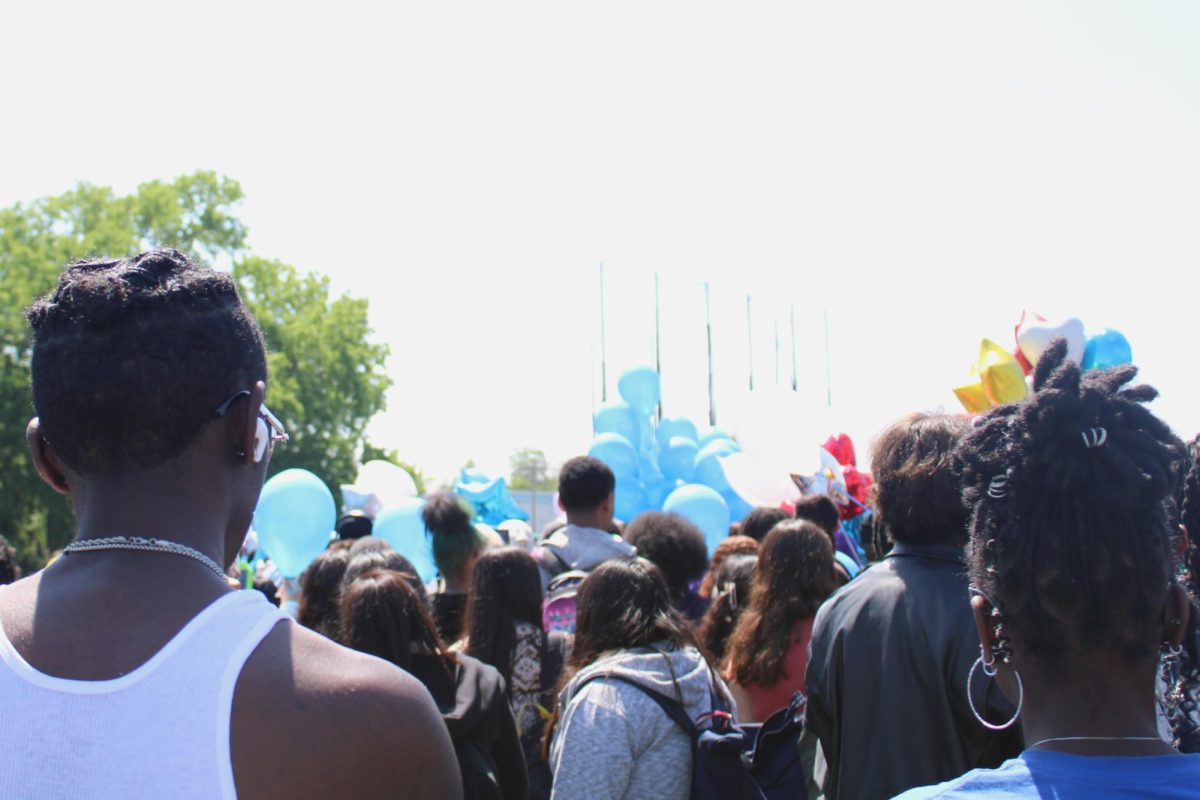 The school community remembered KaLiyah Anderson, a student who passed away the previous week, with a balloon release on on Friday, May 17, 2024.